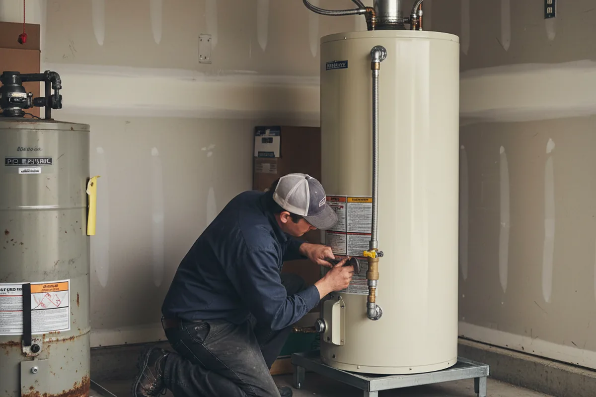 Water heater and shutoff valve replacement in Loretto